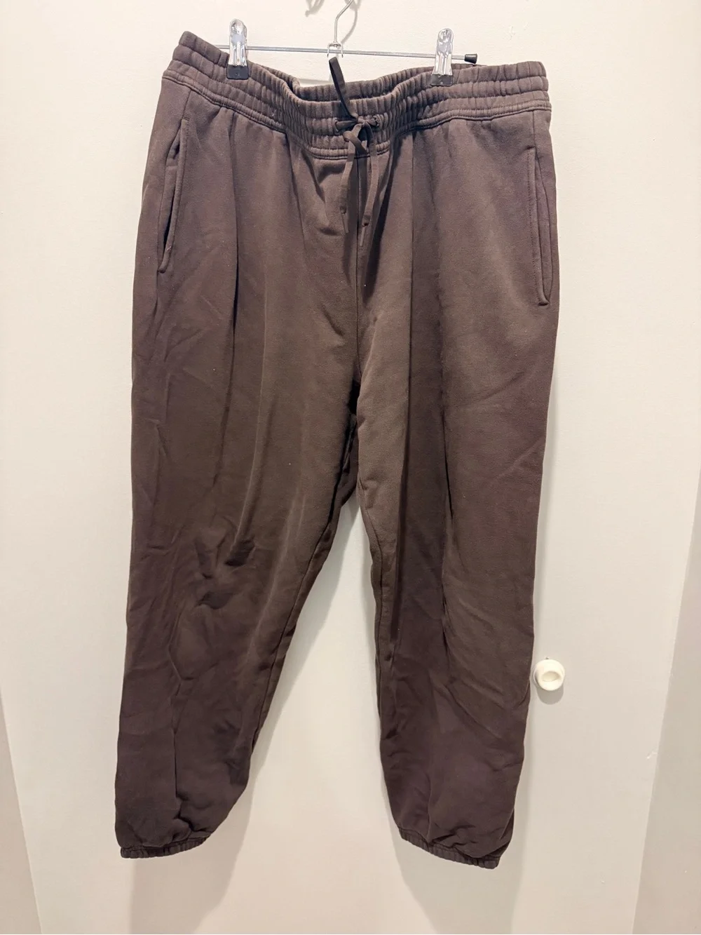 Athleta Forever Fleece High Rise Jogger- chocolate brown size XL